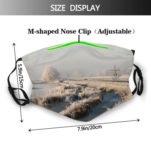 yanfind Natural Atmospheric Landscape Sky Light Branch Wood Holland Amsterdamse Forest Tree Tree Dust Washable Reusable Filter and Reusable Mouth Warm Windproof Cotton Face