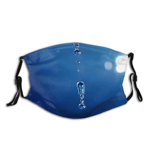 yanfind Drops Liquid Bubble Drop Sky Fast Light Electric Shutter Cobalt Moisture Transparent Dust Washable Reusable Filter and Reusable Mouth Warm Windproof Cotton Face