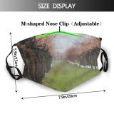 yanfind Family Napa Plant Spring Tree Valley Branch Grass Vineyard Morning Atmospheric Plant Dust Washable Reusable Filter and Reusable Mouth Warm Windproof Cotton Face