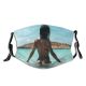 yanfind Lady Tropical Vacation Model Depth Swimsuit Focus Attractive Fashion Field Leisure Recreation Dust Washable Reusable Filter and Reusable Mouth Warm Windproof Cotton Face