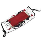 yanfind Flower Fashion Swirl Pretty Picture Art Design Graphics Curl Art Rectangle Calligraphy Dust Washable Reusable Filter and Reusable Mouth Warm Windproof Cotton Face