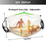 yanfind Caucasian Sky Happiness Fun d Bokeh Ocean Romantic Female Running Vacation Sphes Dust Washable Reusable Filter and Reusable Mouth Warm Windproof Cotton Face