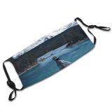 yanfind Ice Lake Daylight Hike Mountain Explore Rock Forest Frozen Alp Mountains Beautiful Dust Washable Reusable Filter and Reusable Mouth Warm Windproof Cotton Face
