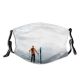 yanfind Ice Ski Sport Slope Alps Hill Tourist Landscape Frozen Lifestyles Peak Pursuit Dust Washable Reusable Filter and Reusable Mouth Warm Windproof Cotton Face