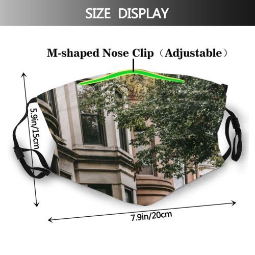yanfind Idyllic Accommodation Foliage Infrastructure Estate Daylight Calm Exterior Flora Downtown Structure Daytime Dust Washable Reusable Filter and Reusable Mouth Warm Windproof Cotton Face