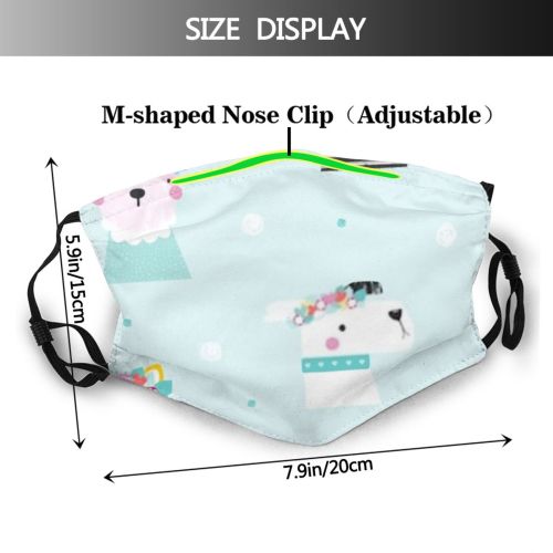 yanfind Brush Childish Fashion Mint Cat Cute Wreath Seamless Nursery Dog Kid Night Dust Washable Reusable Filter and Reusable Mouth Warm Windproof Cotton Face