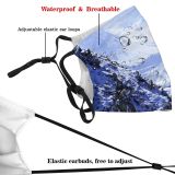 yanfind Exploration Away Range Distant From Solitude Freedom Hiking Climbing Snow Snowcapped Aspen Dust Washable Reusable Filter and Reusable Mouth Warm Windproof Cotton Face