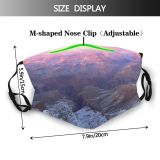 yanfind Grand Sunset Landscape Nevada Snow Canyon Sky Scenics Travel USA Tourism Mountain Dust Washable Reusable Filter and Reusable Mouth Warm Windproof Cotton Face