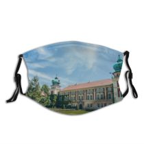 yanfind Castle Place Architecture Fortified Poland Beautiful High Tower National Forest Bavarian Sky Dust Washable Reusable Filter and Reusable Mouth Warm Windproof Cotton Face