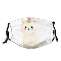 yanfind Isolated Lovely Fashion Cat Cute Fantasy Trendy Magic Positive Horn Design Beautiful Dust Washable Reusable Filter and Reusable Mouth Warm Windproof Cotton Face