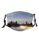 yanfind Winter Night Cars Exposed Car Morning Contrast Winter Natural Roads Lights Cloud Dust Washable Reusable Filter and Reusable Mouth Warm Windproof Cotton Face