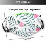 yanfind Blossom Fashion Flower Vintage Plant Watercolor Tropical Rose Design Beautiful Art  Dust Washable Reusable Filter and Reusable Mouth Warm Windproof Cotton Face