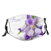yanfind  Spring Flower Mauve Stem Flora Bunch Leaves Contrast  Beautiful Bloom Dust Washable Reusable Filter and Reusable Mouth Warm Windproof Cotton Face