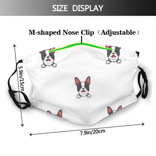 yanfind Isolated Smile Lovely Comic Cute Friendly Seamless Dog Puppy Pedigree Simple Design Dust Washable Reusable Filter and Reusable Mouth Warm Windproof Cotton Face