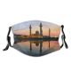 yanfind Lake Sunset Landmark Reflections Evening Dawn Trees Architecture Outdoors Sky Landscape Building Dust Washable Reusable Filter and Reusable Mouth Warm Windproof Cotton Face