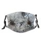 yanfind Winter Frost Freeze Sky Winter Branches Plant Cone Branch Needles Wood Flower Dust Washable Reusable Filter and Reusable Mouth Warm Windproof Cotton Face