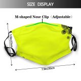 yanfind Fashion Plant Font Bold Design Hip Visual Hop Striking Dust Washable Reusable Filter and Reusable Mouth Warm Windproof Cotton Face
