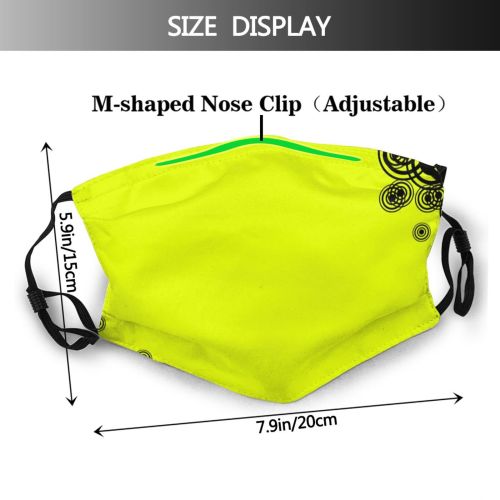 yanfind Fashion Plant Font Bold Design Hip Visual Hop Striking Dust Washable Reusable Filter and Reusable Mouth Warm Windproof Cotton Face