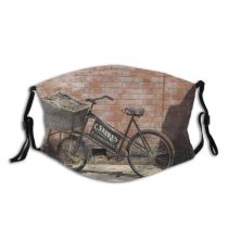 yanfind Work Old Saddle Vehicle Brick Bycicle Ride Classic Wheel Accessory Street Vintage Dust Washable Reusable Filter and Reusable Mouth Warm Windproof Cotton Face