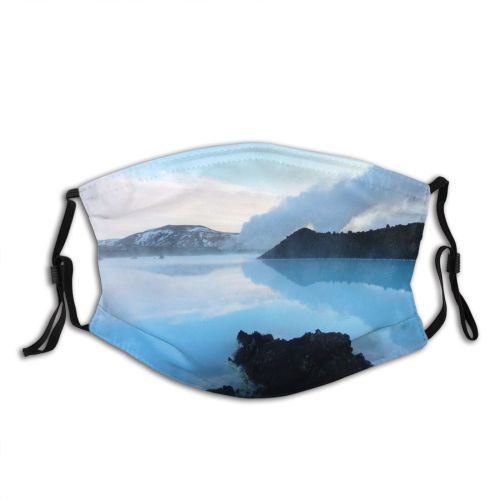 yanfind Lake Dawn Mountain Sea Lagoon Clouds Beach Island Iceland Outdoors Sky Fog Dust Washable Reusable Filter and Reusable Mouth Warm Windproof Cotton Face