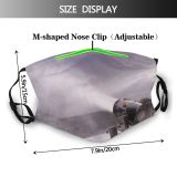 yanfind Winter Meteorological Cloud Power Landscape Landscape Sky Tool Machine Metal Snow Wind Dust Washable Reusable Filter and Reusable Mouth Warm Windproof Cotton Face