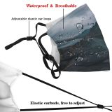 yanfind Drone Central Atmospheric Aerial Dramatic Range Mood Landscape Point Sand Trip Iceland Dust Washable Reusable Filter and Reusable Mouth Warm Windproof Cotton Face