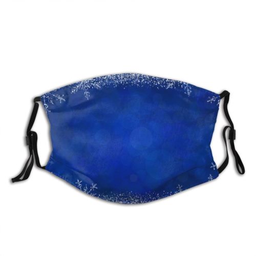 yanfind Ice Atmospheric Social Design Frost Defocused Mood Document Frozen Night Snow Event Dust Washable Reusable Filter and Reusable Mouth Warm Windproof Cotton Face