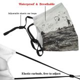 yanfind Idyllic Daylight Hike Recreation Mountain Climb Tranquil Scenery Exploration High Mountains Peak Dust Washable Reusable Filter and Reusable Mouth Warm Windproof Cotton Face