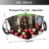 yanfind Lamps Golden Candlelights Cathedral Catholicism Prayer Church Christianity Worship Altar Candles Holy Dust Washable Reusable Filter and Reusable Mouth Warm Windproof Cotton Face