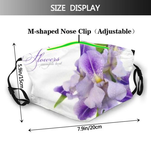 yanfind  Spring Flower Mauve Stem Flora Bunch Leaves Contrast  Beautiful Bloom Dust Washable Reusable Filter and Reusable Mouth Warm Windproof Cotton Face