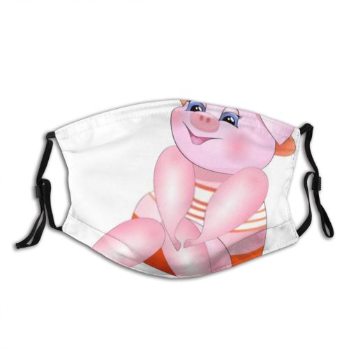 yanfind Isolated Romance Farm Smile Young Kawaii Little Cute Piggy Wiggy Swine Parotitis Dust Washable Reusable Filter and Reusable Mouth Warm Windproof Cotton Face
