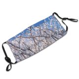 yanfind Plant Spring Twig Tree Branch Plant Frost Winter Freezing Daytime Woody Snow Dust Washable Reusable Filter and Reusable Mouth Warm Windproof Cotton Face