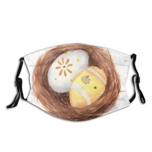 yanfind Isolated Bird Life Cute Birth Easter Colorful Clipping Straw Watercolour Path Pastel Dust Washable Reusable Filter and Reusable Mouth Warm Windproof Cotton Face