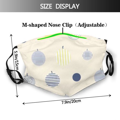 yanfind Abstract Stripes Brush Decor Fashion Striped Cute Colorful Seamless Summer Fresh Funky Dust Washable Reusable Filter and Reusable Mouth Warm Windproof Cotton Face