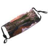 yanfind Lake Daylight Sunset Hike Tatras Peaks River High Mountains Valley Outdoors Pinnacle Dust Washable Reusable Filter and Reusable Mouth Warm Windproof Cotton Face