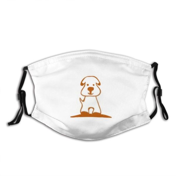 yanfind Isolated Cute Design Face Pet Art Funny Cartoon Silhouette Dust Washable Reusable Filter and Reusable Mouth Warm Windproof Cotton Face