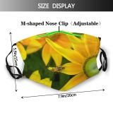 yanfind Plant Flower Bug Nectar Sunflower Plant Beetle Contrast Insect Macro Pollen Camouflage Dust Washable Reusable Filter and Reusable Mouth Warm Windproof Cotton Face