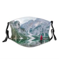 yanfind Lake Amazing Dolomites Hike Recreation Mountain Beauty Rock Tourism Mountains Peak Valley Dust Washable Reusable Filter and Reusable Mouth Warm Windproof Cotton Face