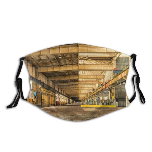 yanfind Industrial Factory Warehouse Transportation Urban Terminal Obsolete Modern Train Architecture System Light Dust Washable Reusable Filter and Reusable Mouth Warm Windproof Cotton Face