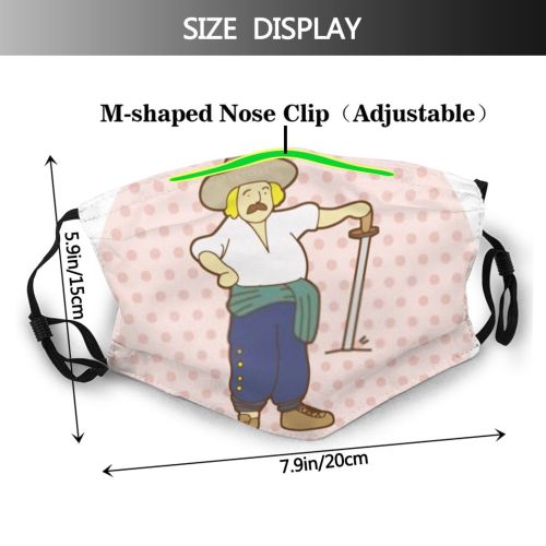 yanfind Isolated Smile Cute Face Avatar Happy Funny Cartoon Dust Washable Reusable Filter and Reusable Mouth Warm Windproof Cotton Face