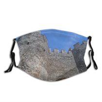 yanfind Turret Building Fortification Sky Gate Wall Byzantium Historic Samuel Ruins Castle Architecture Dust Washable Reusable Filter and Reusable Mouth Warm Windproof Cotton Face