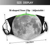 yanfind Crater Night Star Volcano Sun Moon Atmospheric Event Light Moon Celestial Solar Dust Washable Reusable Filter and Reusable Mouth Warm Windproof Cotton Face