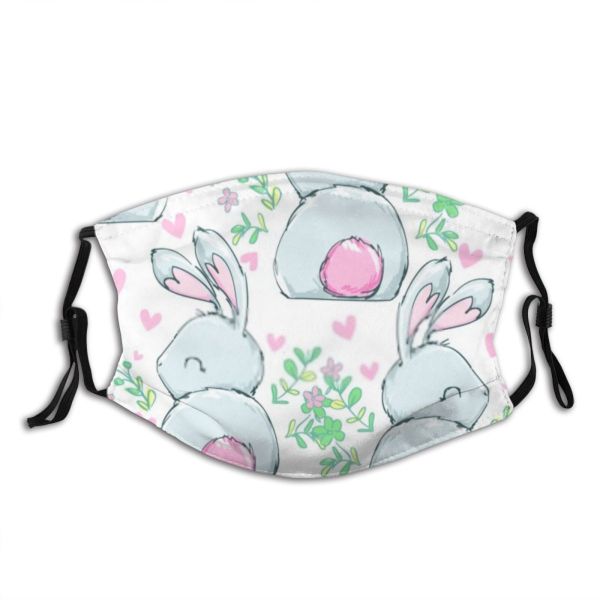 yanfind Chil Beautiful Child Spring Cony Decorative Pet Lovable Adorable Hare Fluffy Rabbit Dust Washable Reusable Filter and Reusable Mouth Warm Windproof Cotton Face