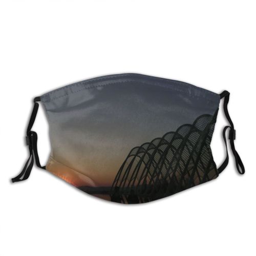 yanfind Sun Afterglow Cloud Sunset Sky Night Horizon Architecture Morning Patern Afternoon Reflection Dust Washable Reusable Filter and Reusable Mouth Warm Windproof Cotton Face