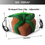 yanfind Tie Present Christmas Winter Capsicum Xmas Plant Comp Peppers Bell Chili Santa Dust Washable Reusable Filter and Reusable Mouth Warm Windproof Cotton Face