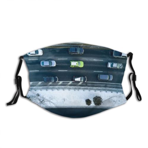 yanfind Ice Aerial Tree Snow Driving Road Traffic Above Travel Highway USA Car Dust Washable Reusable Filter and Reusable Mouth Warm Windproof Cotton Face