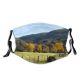 yanfind Grassland Landscapes Landscape Sky Leaf Tree Natural Meadow Pasture Hill Dust Washable Reusable Filter and Reusable Mouth Warm Windproof Cotton Face