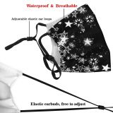 yanfind Explosion Isolated Sketchy Shiny Asterisk Fashion Cute Comet Sky Doodle Firework Primitive Dust Washable Reusable Filter and Reusable Mouth Warm Windproof Cotton Face