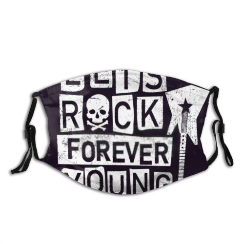 yanfind Crazy Rock Horror Tee Fashion Halloween Slogan Little Cute Colorful Kid Rockers Dust Washable Reusable Filter and Reusable Mouth Warm Windproof Cotton Face
