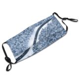 yanfind Drone Aerial Winding Point Landscape Frozen Solitude Tranquility Falling Tree Freshness Scene Dust Washable Reusable Filter and Reusable Mouth Warm Windproof Cotton Face